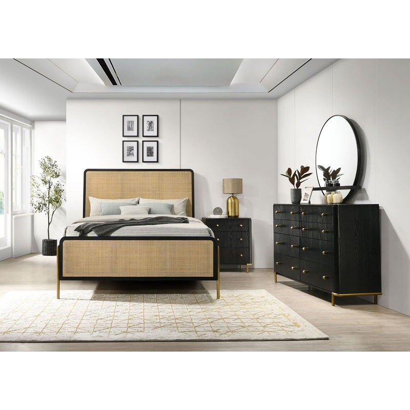 Arini 4-piece California King Bedroom Set Black and Natural
