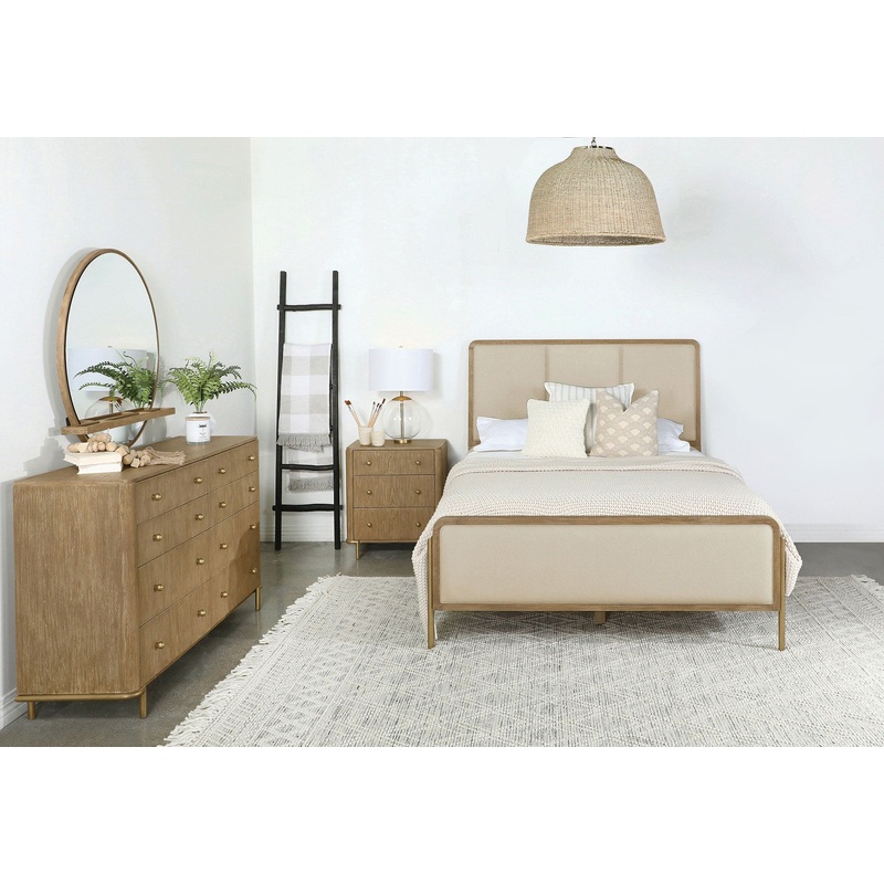 Arini 4-piece California King Bedroom Set Cream and Sand Wash
