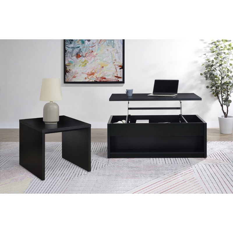 Knapp 2-piece Lift Top Coffee Table Set Black