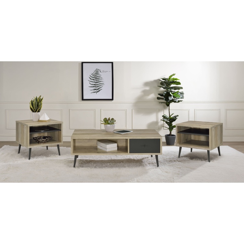 Welsh 3-piece Coffee and End Table Set Distressed Pine